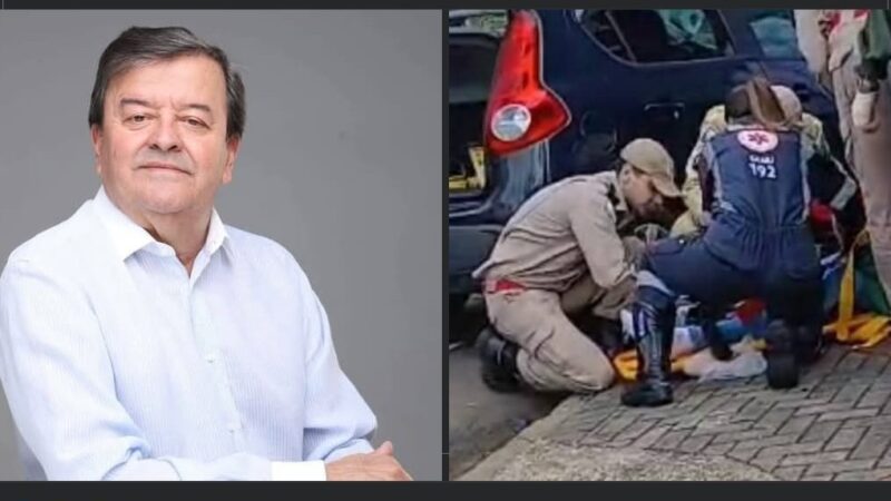 Médico sofre grave acidente de moto no centro de Guarapuava