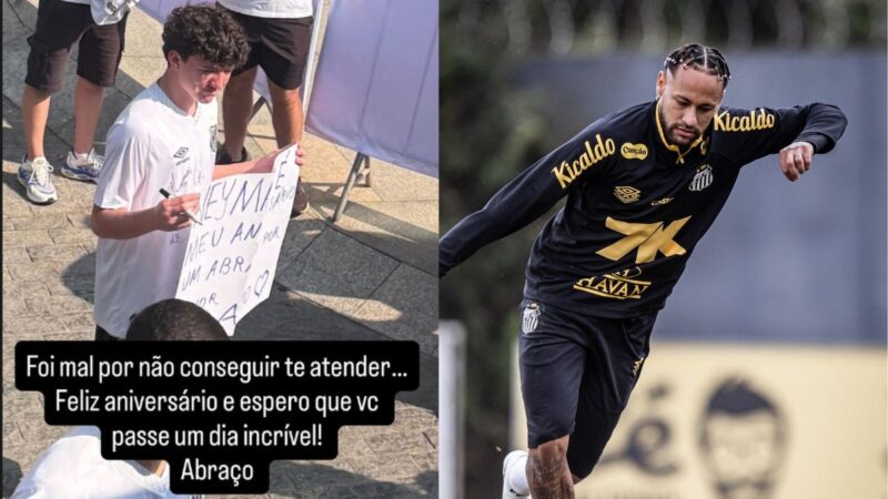 Neymar Jr. encanta ao homenagear fã mirim e gesto viraliza na web