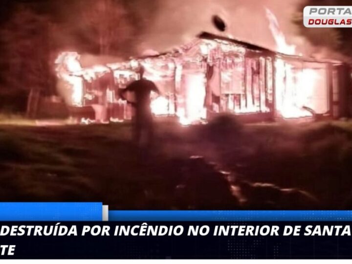 Incêndio Devasta Residência em Santa Maria do Oeste: Família Busca Apoio Após Perder Tudo