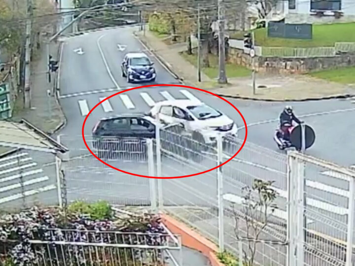 Curitiba: Motorista embriagado causa grave acidente ao atingir carro com mãe e filho; vídeo impressiona