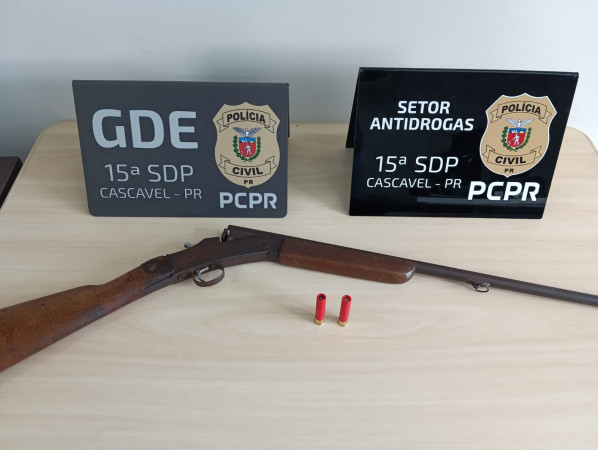 PCPR prende homem em flagrante por posse irregular de arma de fogo em Cascavel