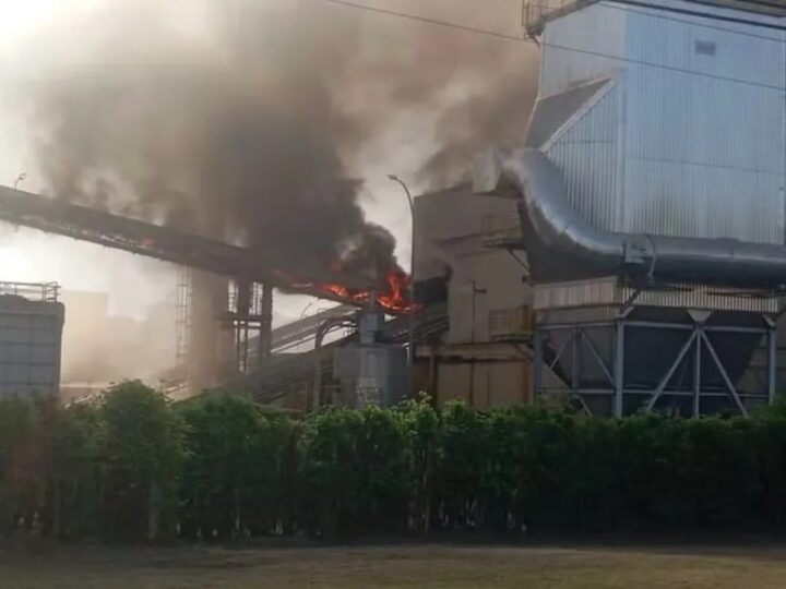 Incêndio em fábrica da Nestlé em Araras