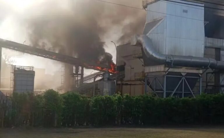 Incêndio em fábrica da Nestlé em Araras
