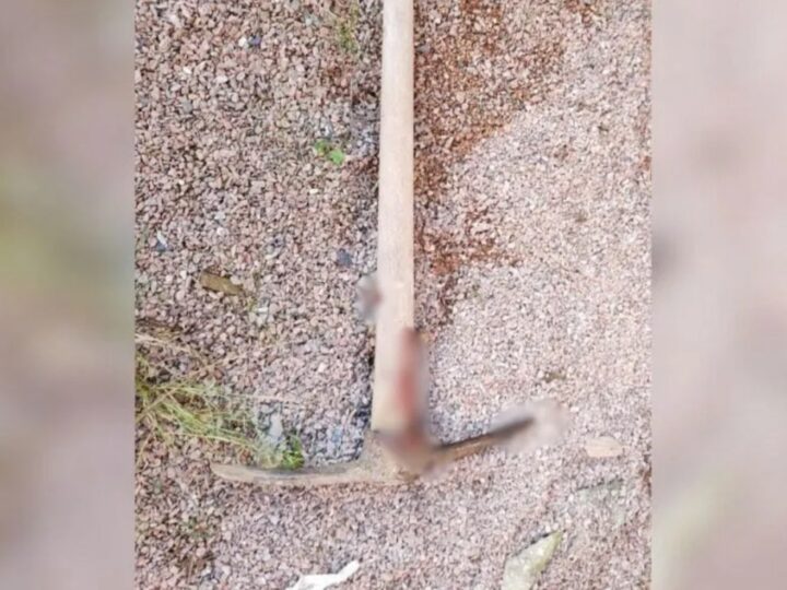 Idoso encontrado morto com picareta cravada na cabeça