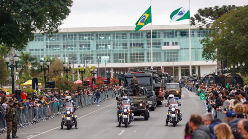 Curitiba se prepara para o desfile de 7 de Setembro com grande esquema e atrações