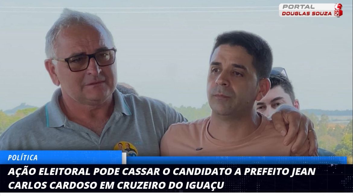 Candidato a prefeito em Cruzeiro do Iguaçu, Jean Carlos Cardoso, enfrenta ação de cassação por suposto abuso de poder