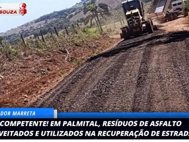 Palmital Inova: Resíduos de Asfalto Reciclados para Recuperar Estradas Rurais