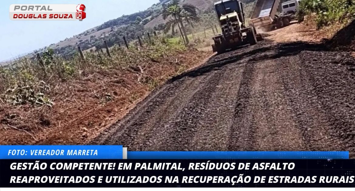 Palmital Inova: Resíduos de Asfalto Reciclados para Recuperar Estradas Rurais