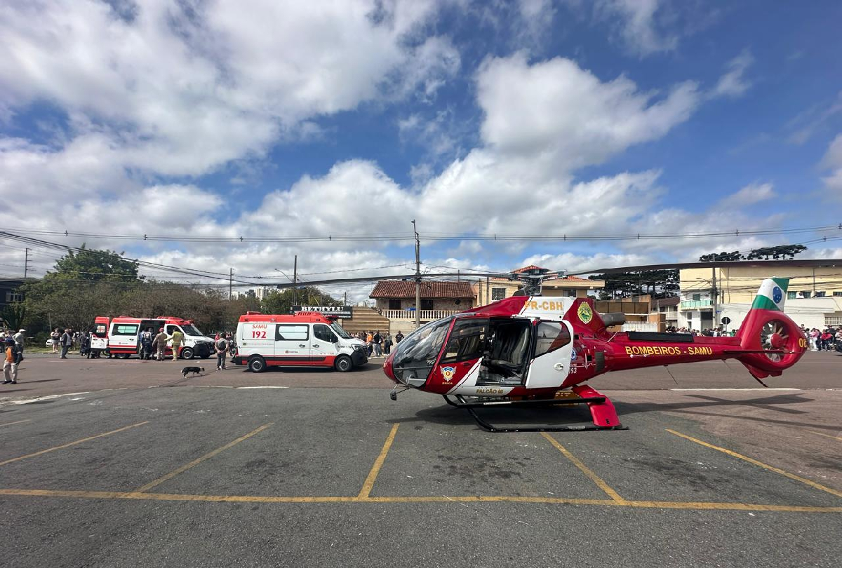 Urgente: Idosa de 90 anos é Resgatada de Helicóptero Após Grave Acidente em Curitiba
