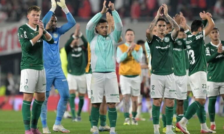 Palmeiras vence River Plate em jogo de ida das quartas de final