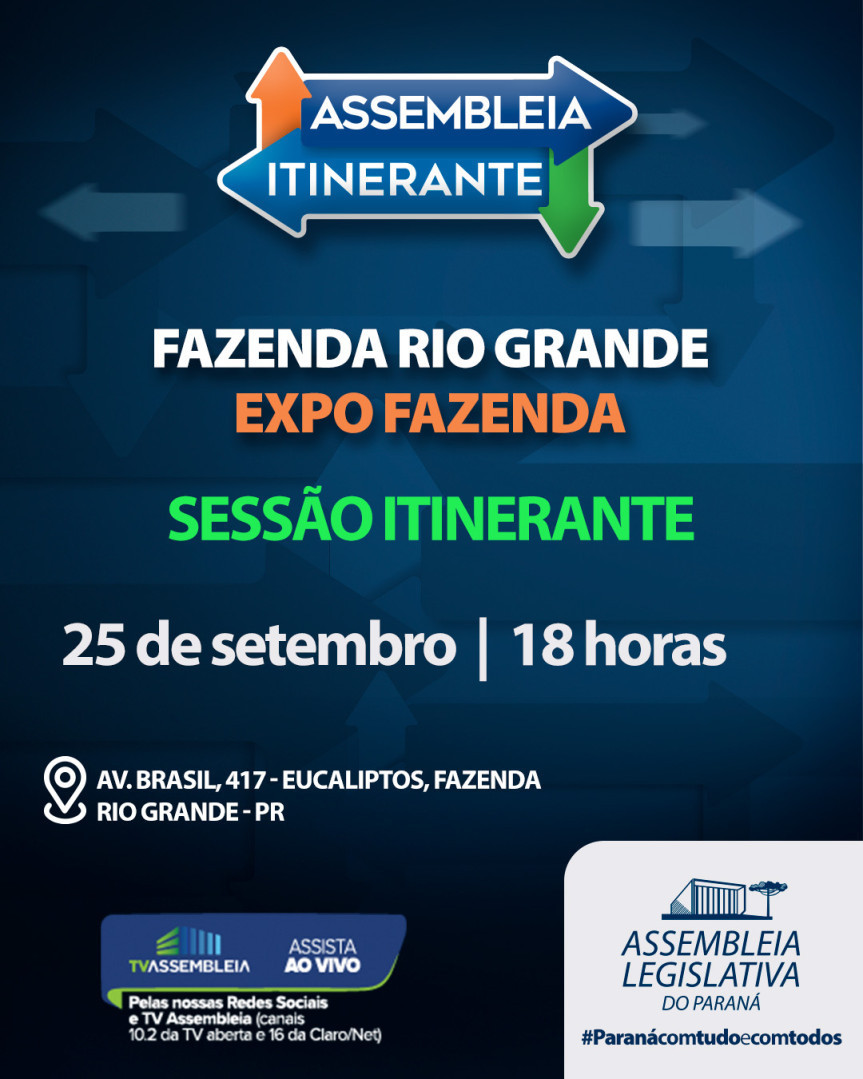 Assembleia Legislativa do Paraná leva serviços e debate à Fazenda Rio Grande em edição itinerante