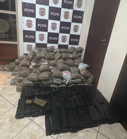 PCPR apreende 940 quilos de maconha durante ações distintas em Foz do Iguaçu