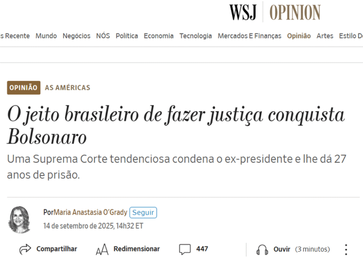 Críticas da Casa Branca sobre condenação de Bolsonaro
