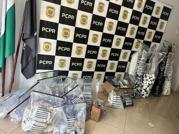 PCPR prende duas pessoas em operação contra produção e comercialização ilegal de suplementos em Cianorte