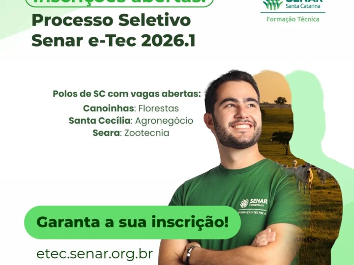 FAESC/SENAR Abre Portas para o Futuro do Agro com Cursos Técnicos Gratuitos em 2026