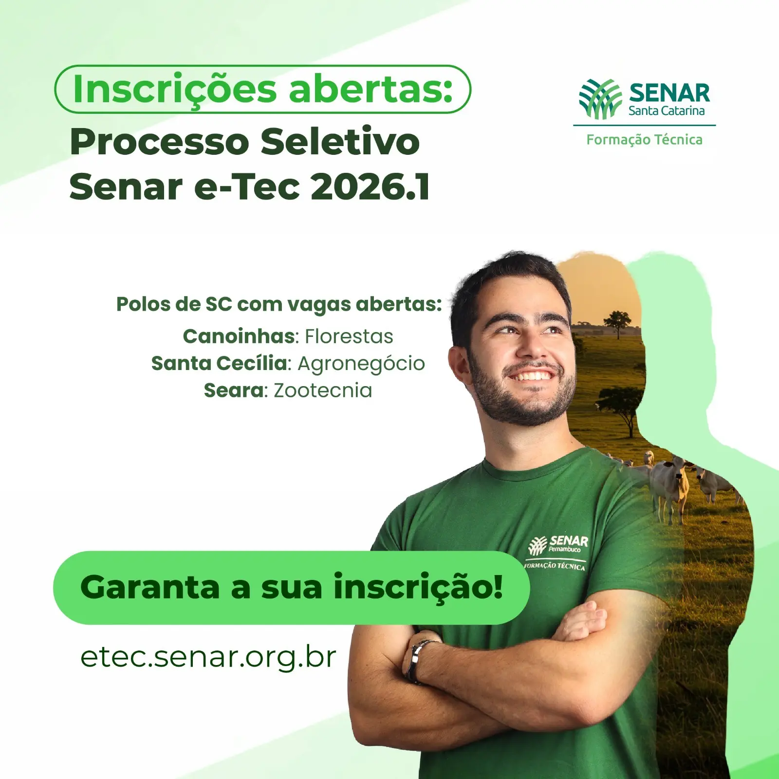 FAESC/SENAR Abre Portas para o Futuro do Agro com Cursos Técnicos Gratuitos em 2026