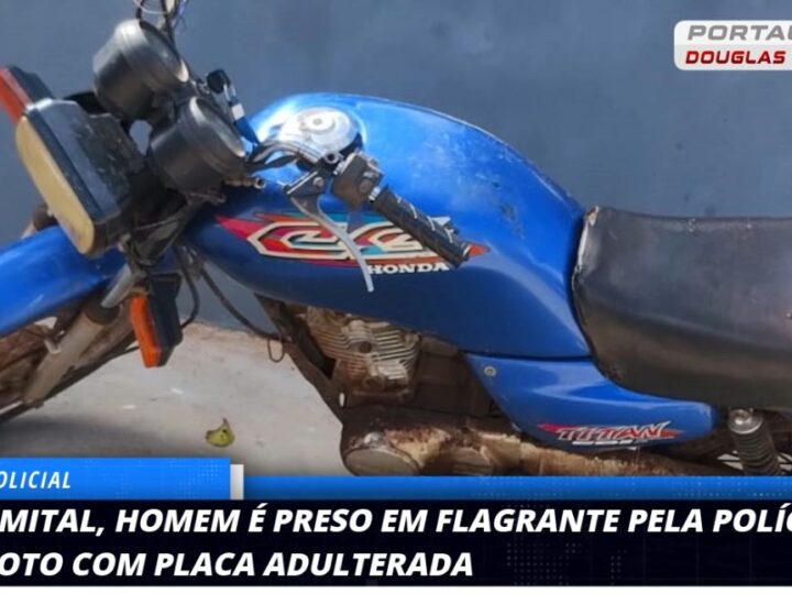 Palmital: Homem é preso em flagrante ao tentar dar partida em moto com placa adulterada na Vila Bigurna