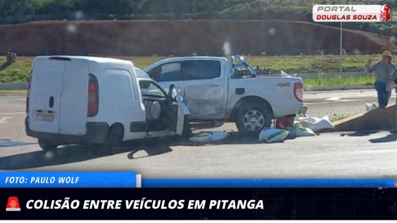 Colisão entre Caminhonete e Fiorino Causa Lentidão no Acesso a Pitanga, PR