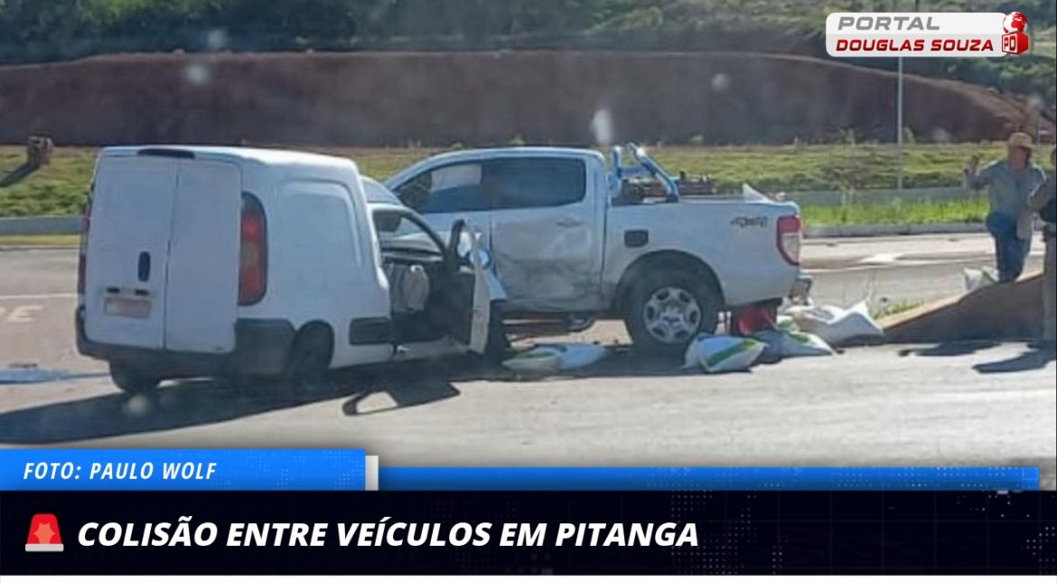 Colisão entre Caminhonete e Fiorino Causa Lentidão no Acesso a Pitanga, PR