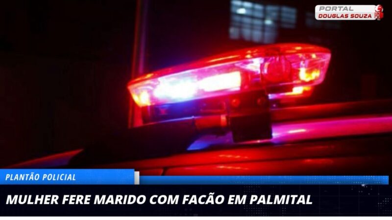 Palmital: Mulher Ataca Marido com Facão Após Discussão Conjugal
