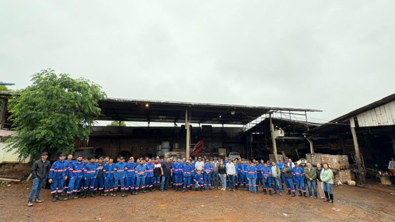 Getel, Voltaica e J. Mendes celebram o Dia do Eletricista com café da manhã especial para seus colaboradores em Laranjeiras do Sul