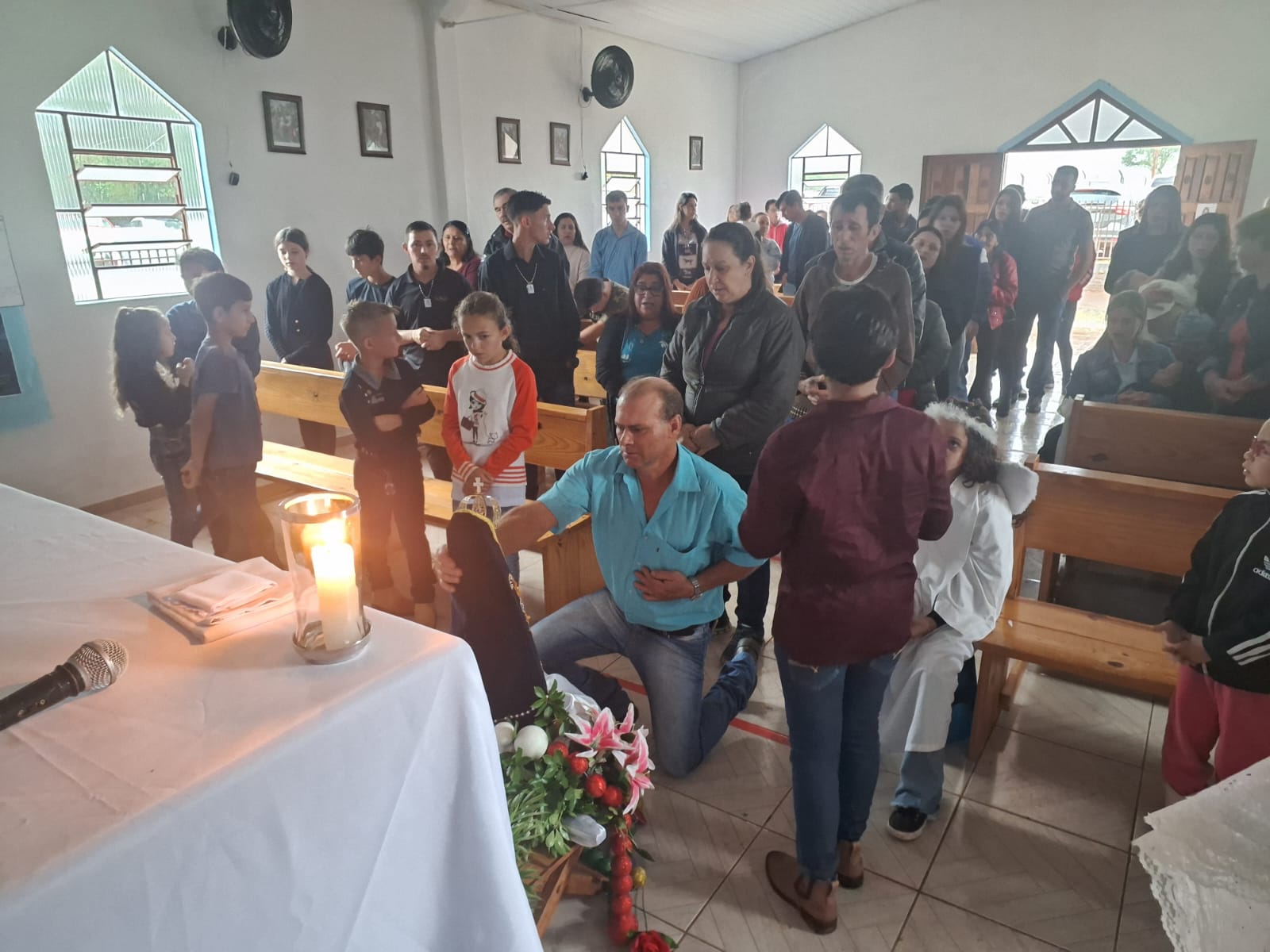 Comunidade do Assentamento Passo Liso celebra a fé e a devoção a Nossa Senhora Aparecida em Laranjeiras do Sul