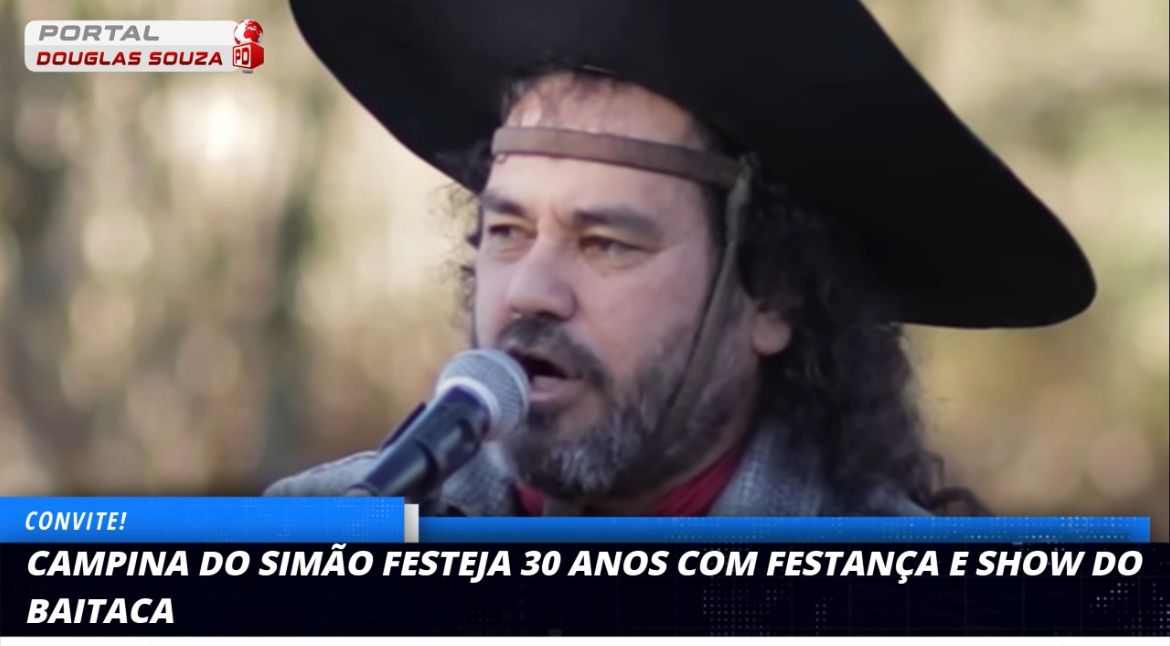 Campina do Simão Celebra 30 Anos com Festança, Costelão Gratuito e Show de Baitaca