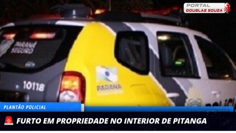 Onda de furtos assusta moradores de Corumbataí do Meio, em Pitanga