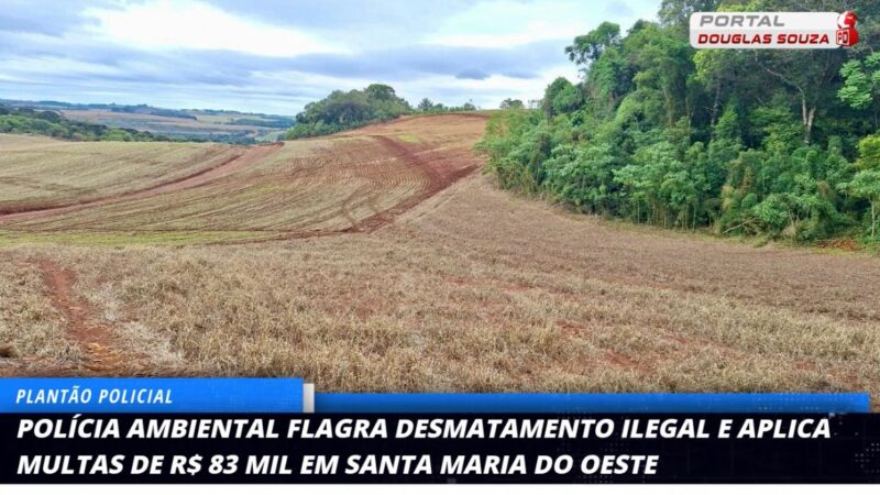 Desmatamento Ilegal em Santa Maria do Oeste Resulta em Multas de R$ 83 Mil