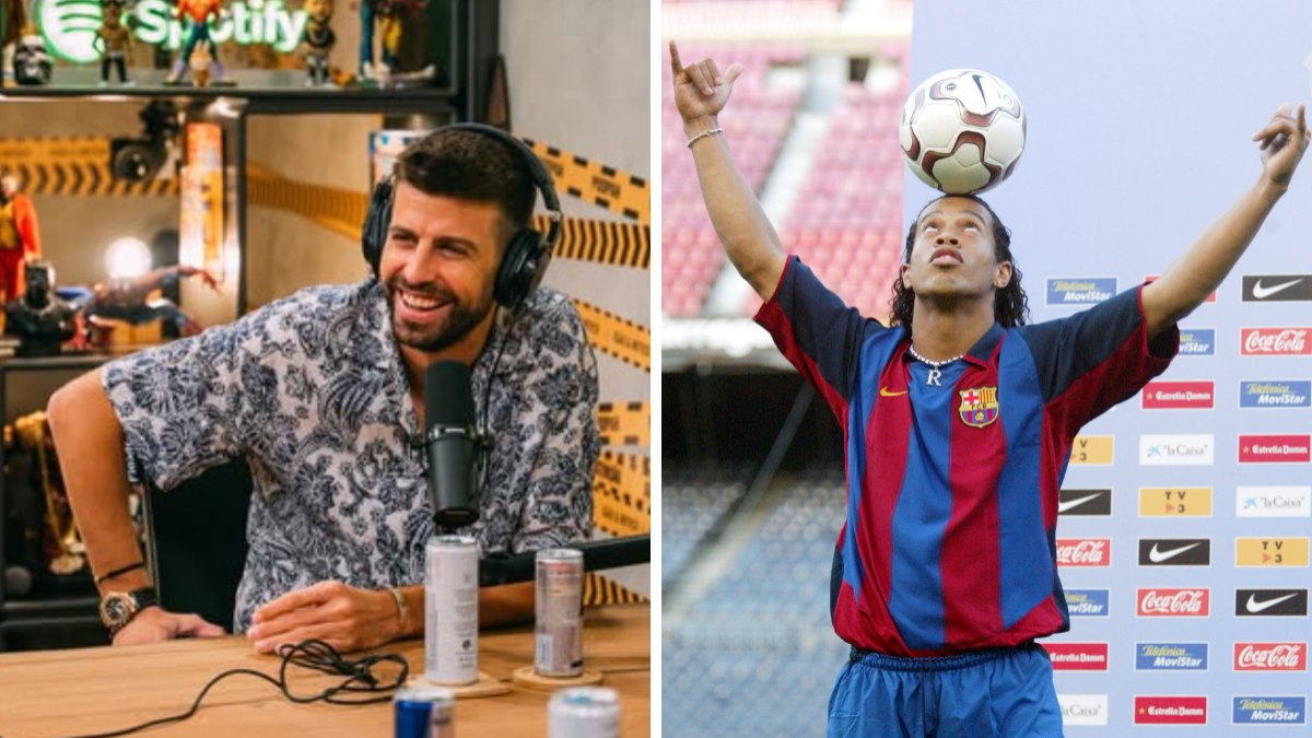 Piqué revela o ‘medo’ do Real Madrid após show de Ronaldinho no Bernabéu