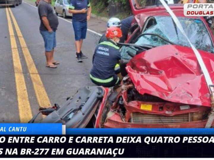 Acidente Grave na BR-277 em Guaraniaçu Deixa Quatro Feridos Presos às Ferragens