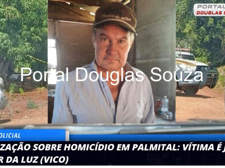 Palmital em Luto: José Altevir da Luz (Vico) é Vítima de Homicídio Brutal