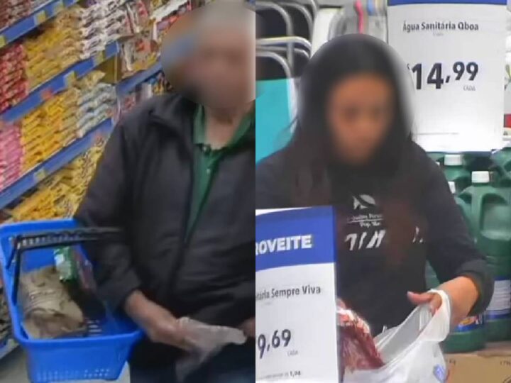Supermercado Condor Divulga Vídeos de Furto e Ladrões São Flagrados