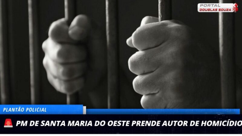 Foragido por homicídio em Santa Maria do Oeste é capturado pela PM