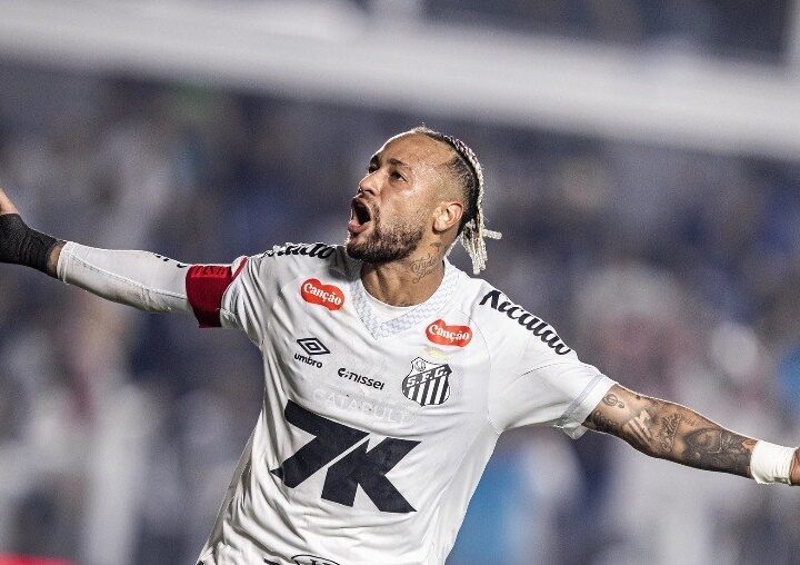 Neymar como esperança do Santos na reta final do Brasileiro