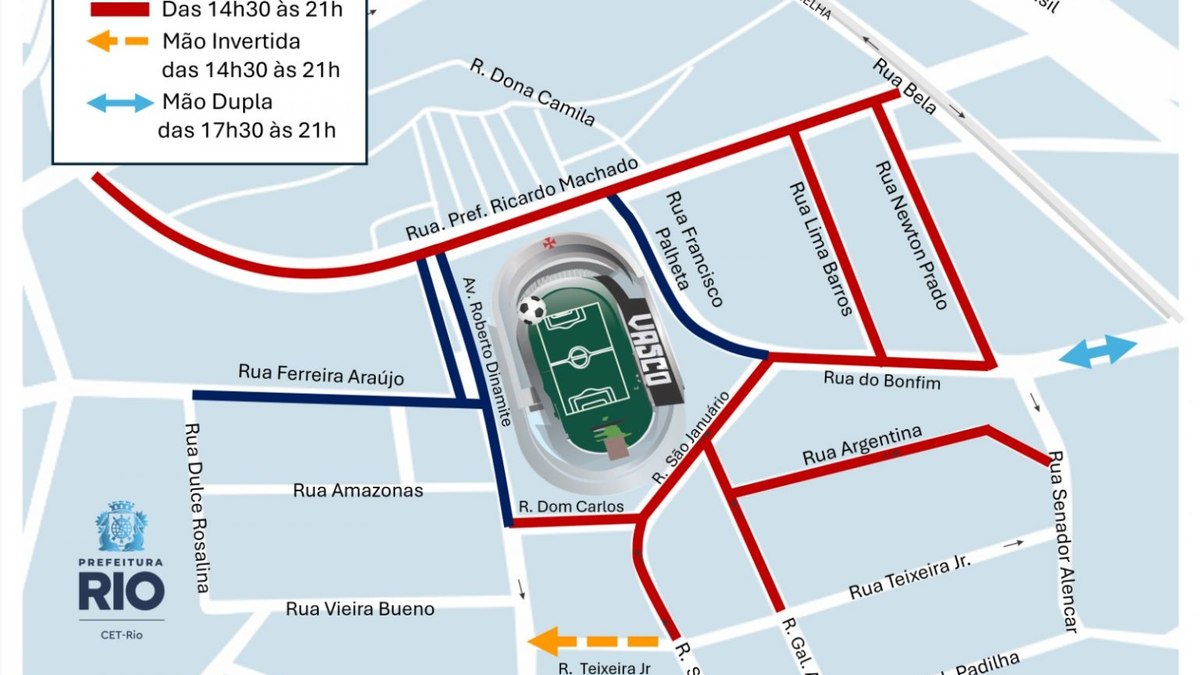 Jogo Vasco x Juventude Alerta: Trânsito no Entorno de São Januário Será Alterado Neste Sábado