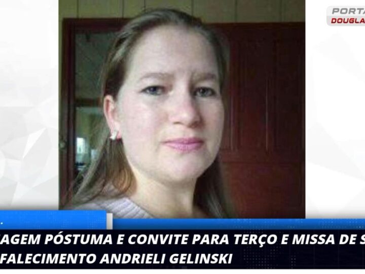 Comunidade se Une em Homenagem Póstuma a Andrieli Gelinski: Terço e Missa de Sétimo Dia Confirmados