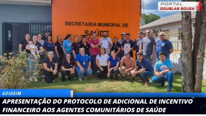 Goioxim Implementa Incentivo Financeiro para Agentes Comunitários de Saúde