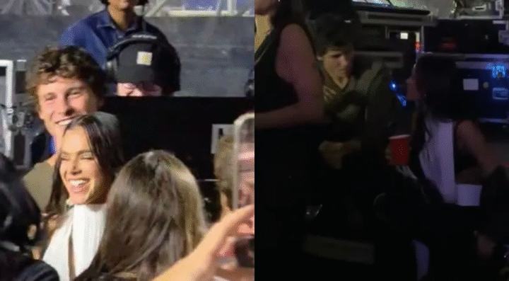 Shawn Mendes e Bruna Marquezine vistos juntos em show de Dua Lipa