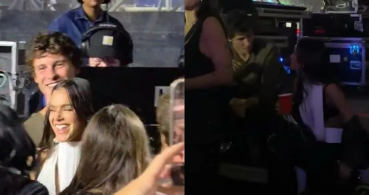 Shawn Mendes e Bruna Marquezine vistos juntos em show de Dua Lipa