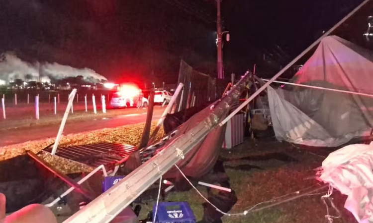 Vendaval causa tragédia em festa universitária em SP