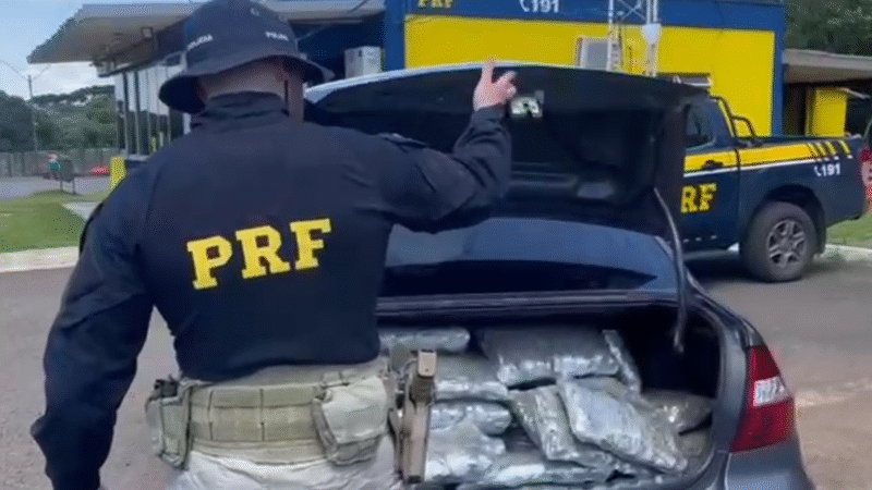Polícia Rodoviária Federal apreende 120 quilos de skunk em Guarapuava
