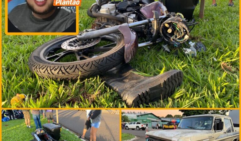 Motociclista morre após colisão com caminhonete em Maringá