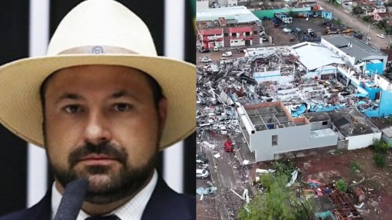 Deputado Geraldo Mendes mobiliza rede de solidariedade para ajudar famílias atingidas por tornado em Rio Bonito do Iguaçu (PR)