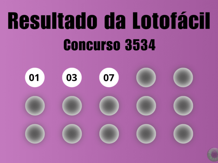 Resultados da Lotofácil 3534: veja números e ganhadores