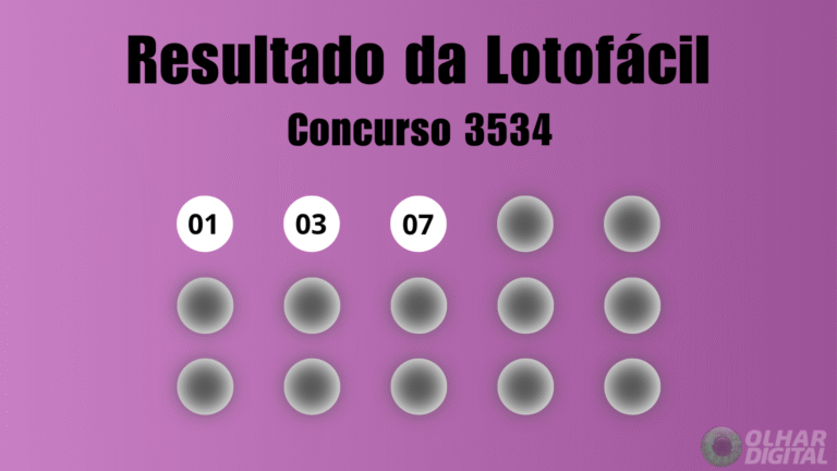 Resultados da Lotofácil 3534: veja números e ganhadores