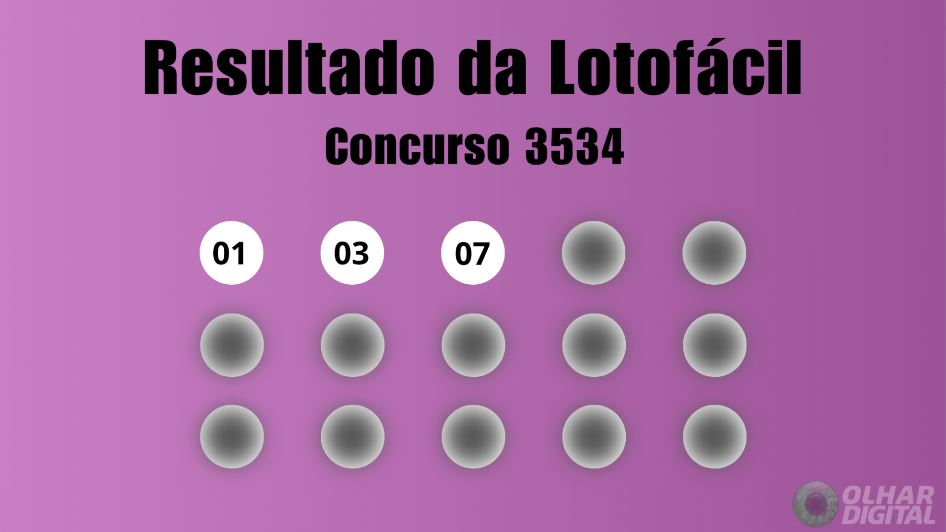 Resultados da Lotofácil 3534: veja números e ganhadores