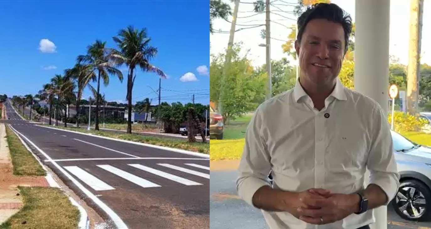 Secretário das Cidades, Guto Silva, comemora os avanços do Programa Asfalto Novo, Vida Nova (Foto: Divulgação)