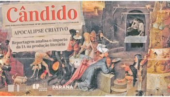 Arte da capa inspirada em Hieronymus Bosch. — Foto: Governo do Paraná