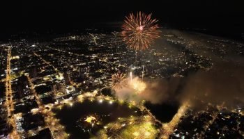 Toledo celebra virada de ano com show pirotécnico no Parque Ecológico Diva Paim Barth